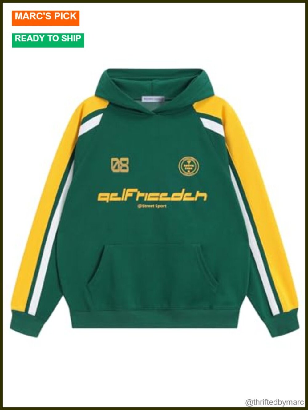Vintage Graphic Hooded Sweatshirt Y2K Streetwear Pullover